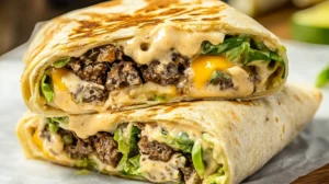 Homemade Big Mac Wraps With Special Sauce