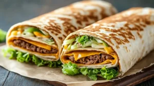 Homemade Big Mac Wraps With Special Sauce