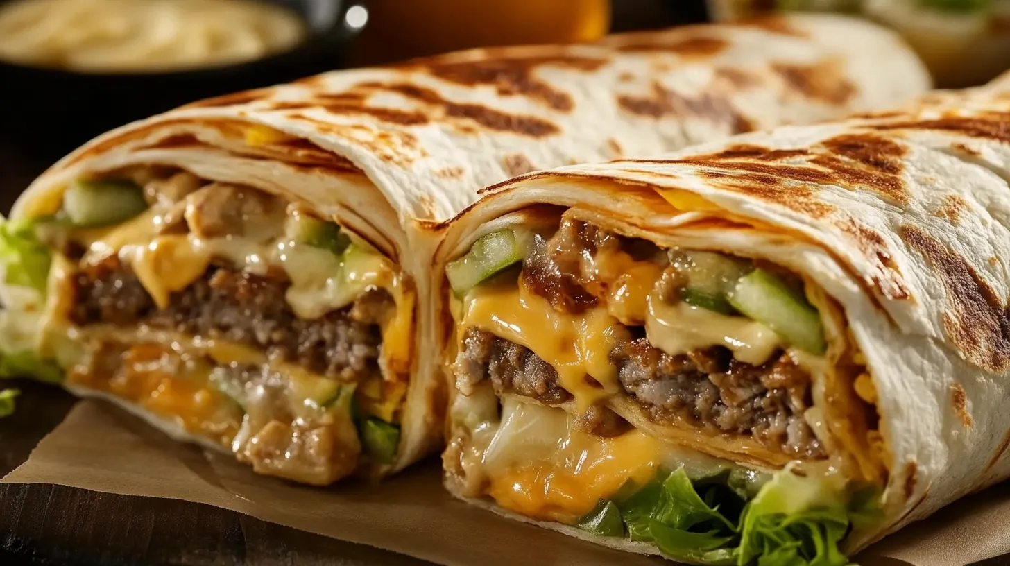 Homemade Big Mac Wraps With Special Sauce