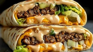 Homemade Big Mac Wraps With Special Sauce