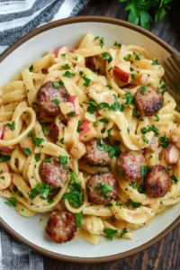 Apple Sausage Pasta Recipe