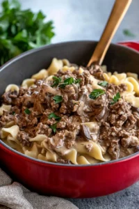Ground Beef Stroganoff
