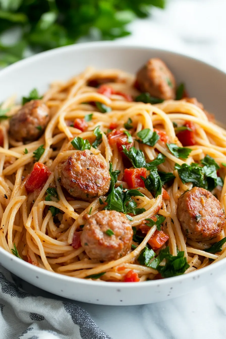 Apple Sausage Pasta Recipe