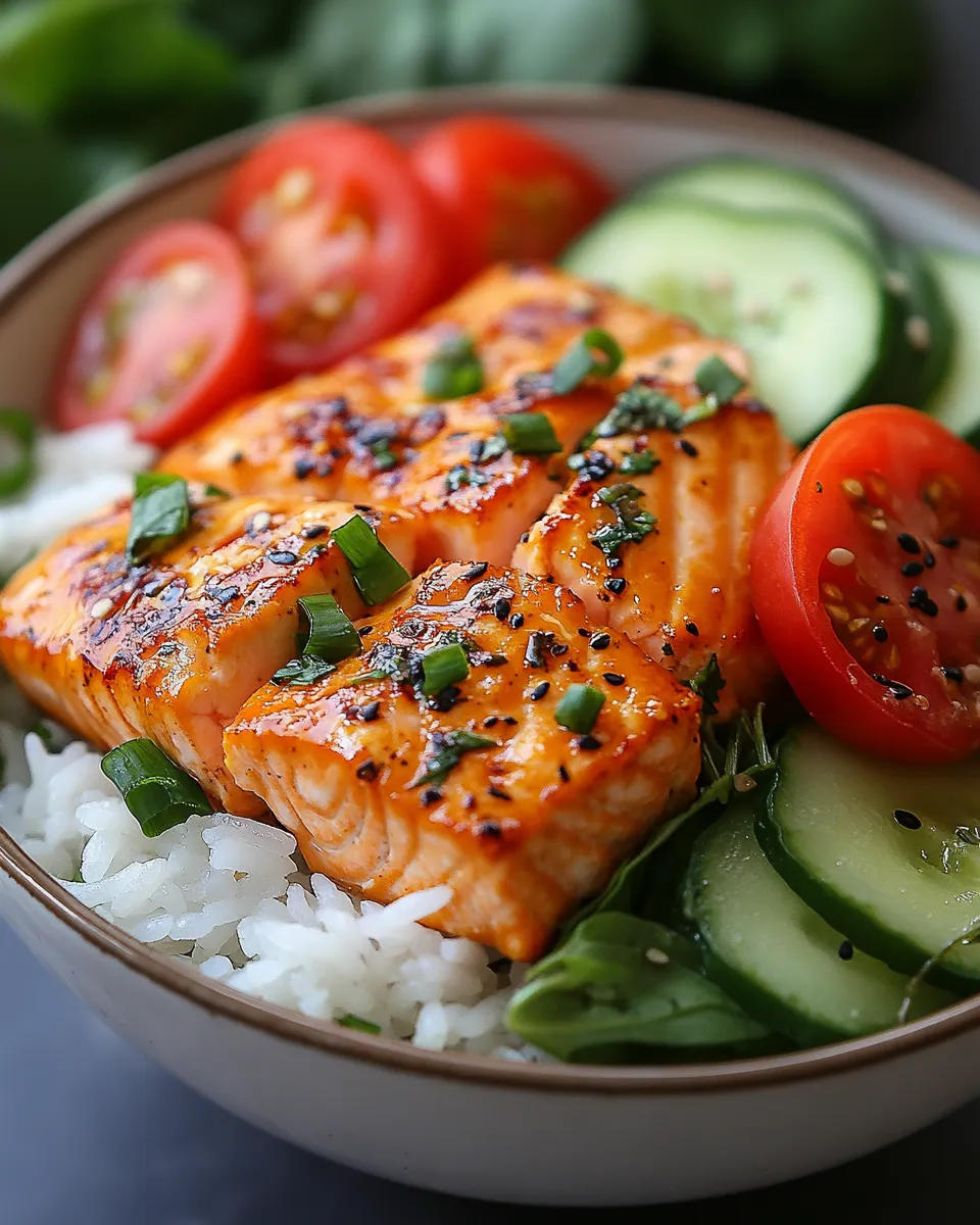 The Best Crispy Salmon and Rice Bowl Recipe