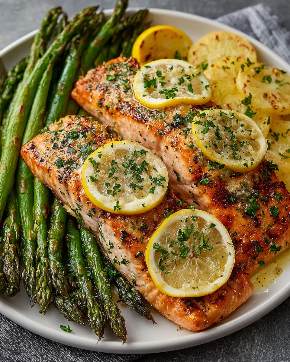 The Best Sheet Pan Lemon Garlic Butter Salmon Recipe