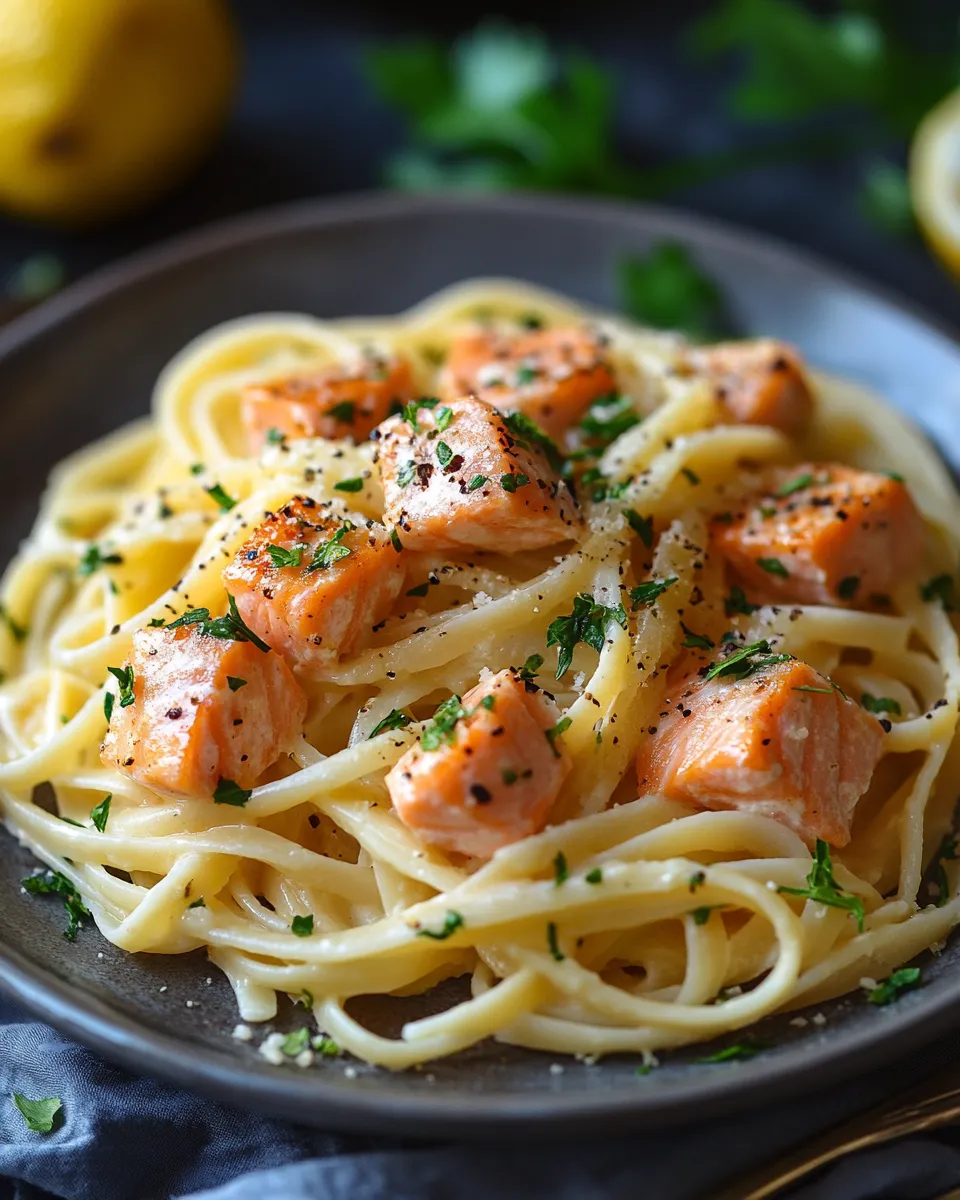 Creamy Salmon Pasta Recipe Made In 25 Minutes