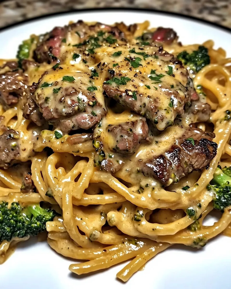 Cowboy Butter Steak & Broccoli Linguine Recipe
