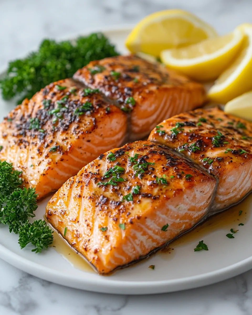 Maple Garlic Roasted Salmon Recipe