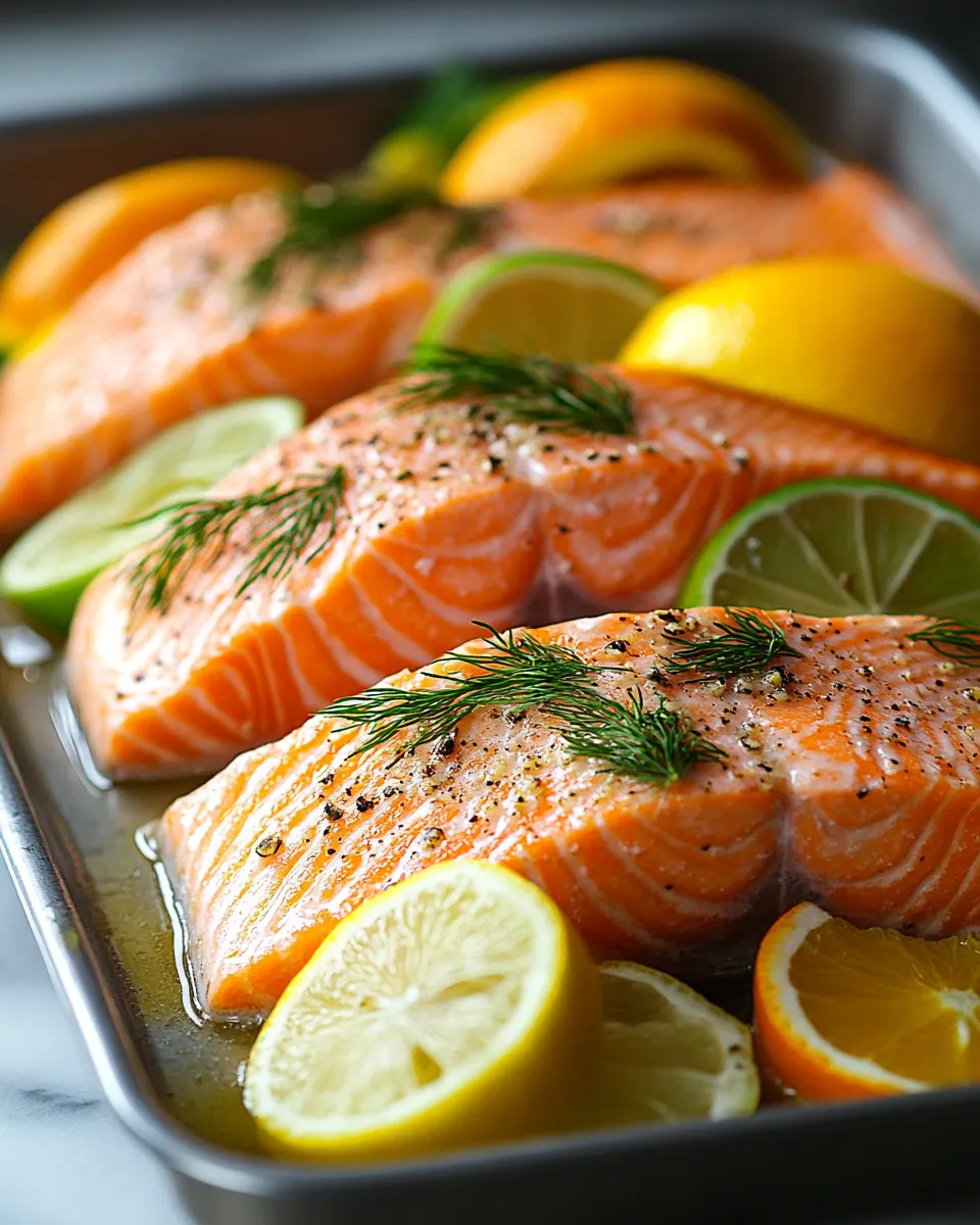 Roasted Salmon with Citrus & Dill Recipe