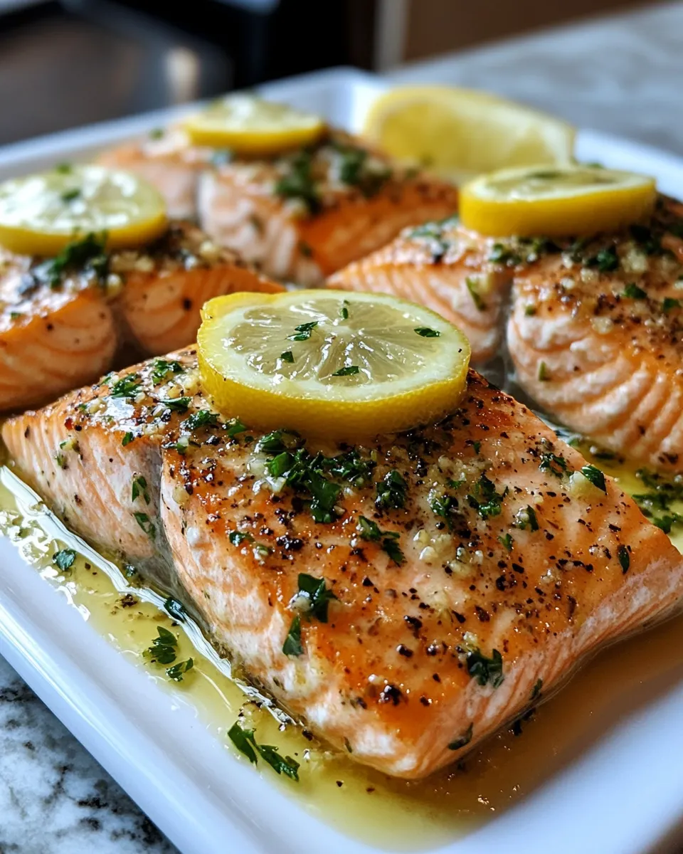 Buttery Lemon Herb Salmon Fillet Recipe