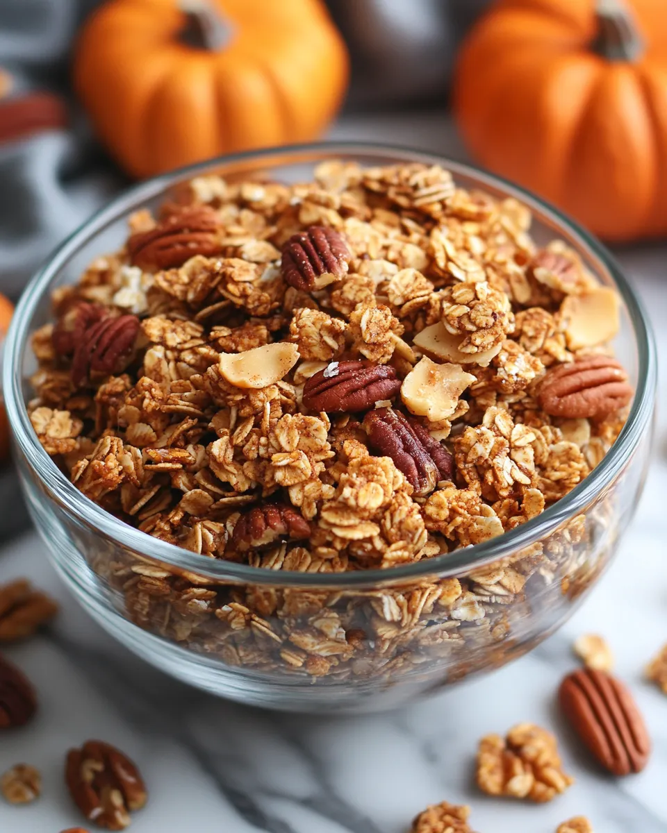 Pumpkin Spice Granola Clusters Recipe