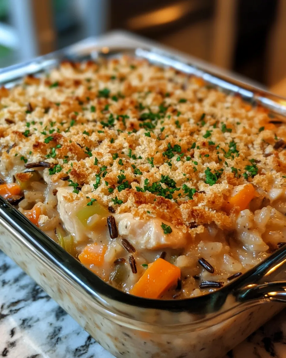 The Best Harvest Chicken and Wild Rice Casserole Recipe