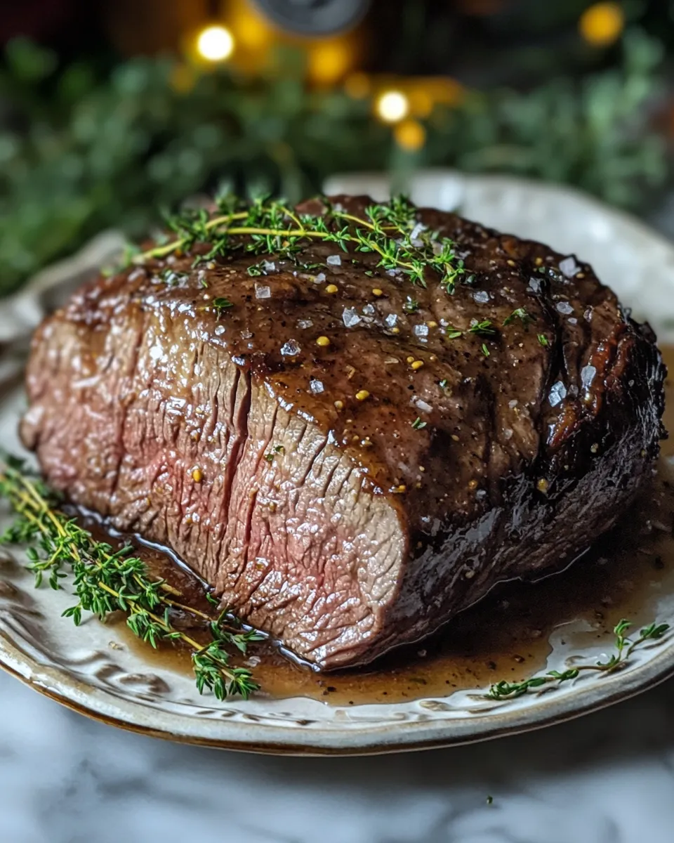 The Perfect Maple Dijon Glazed Beef Roast Recipe
