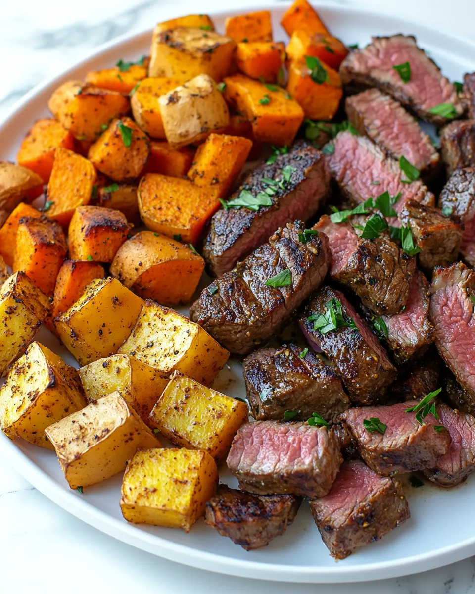 Spiced Beef & Root Vegetable Sheet Pan Recipe