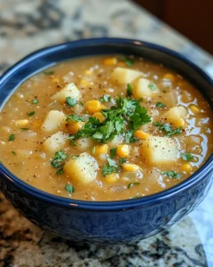 Green Chile & Corn Potato Soup Recipe 29 0 0 95