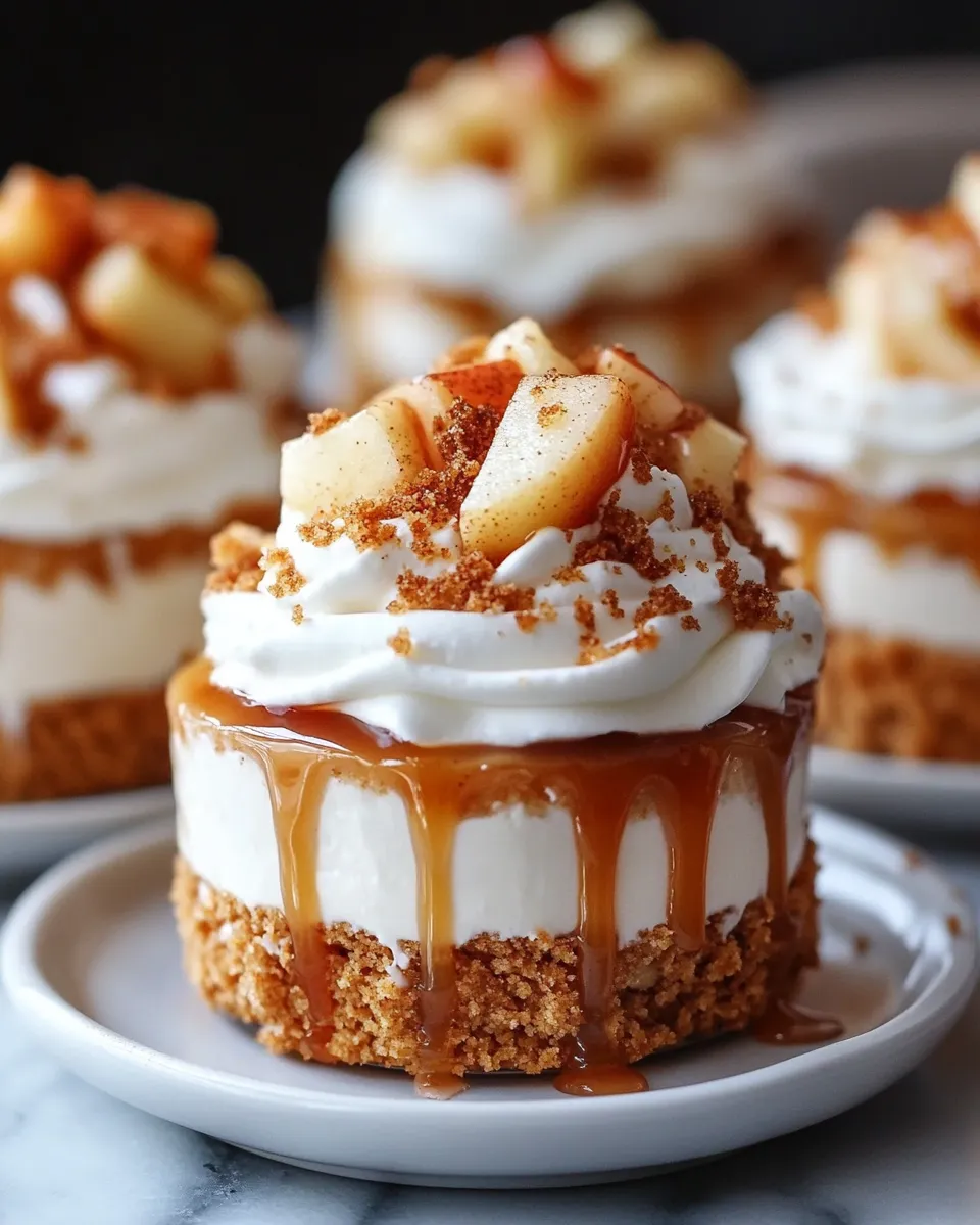 Caramel Apple Cheesecake Cups Recipe