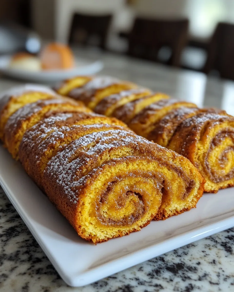Cinnamon Swirl Pumpkin Roll Recipe